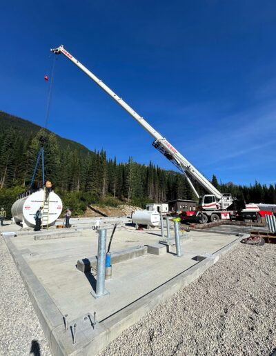 Link-Belt HTC-86110 tank installation