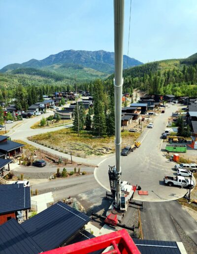PJB Crane residential lift in the Elk Valley